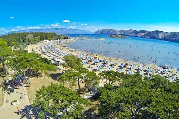 Rajska plaža- Rab, Hrvaška